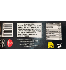 Paleta de Cebo Ibérica de Mafresa