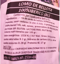 Lomo de Bellota 100% Ibérico Maldonado