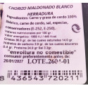Chorizo de Bellota Blanco 100% Ibérico Anilla Maldonado