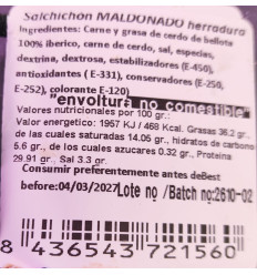 Salchichón de Bellota 100% Ibérico Velita Maldonado